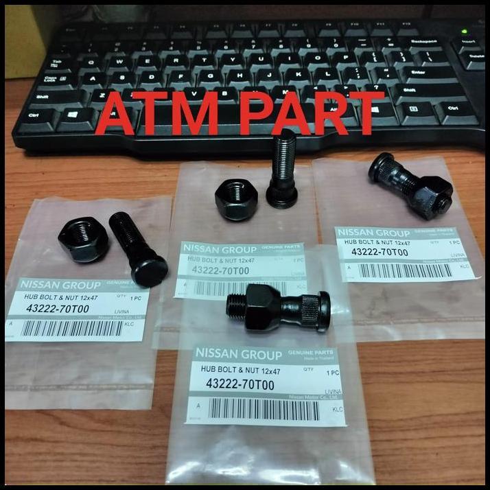 GRATIS ONGKIR BAUT RODA + MUR NISSAN GRAND LIVINA,X-TRAIL HITAM ORIGINAL 