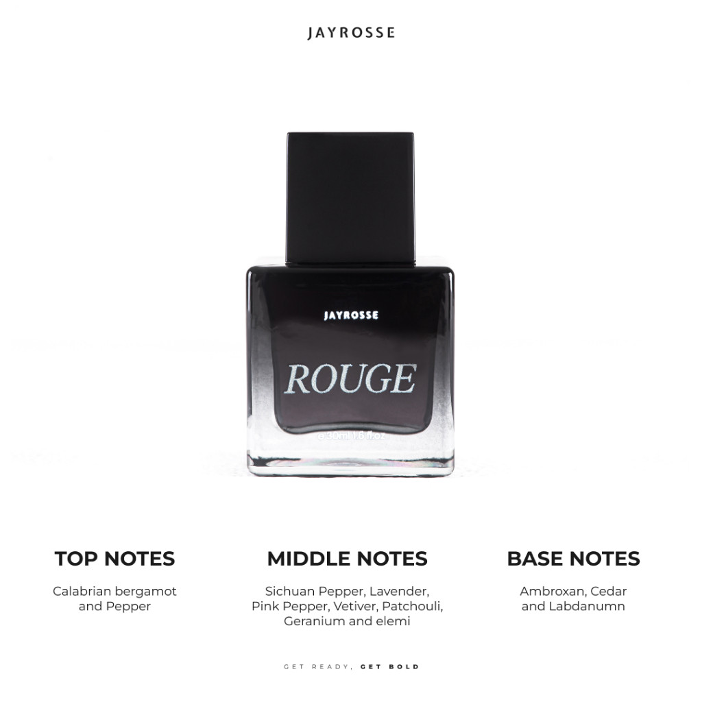 Jayrosse Rouge Original Parfum Pria Pemikat Wanita Edp 30Ml Grey Parfume Jayrose Rouge Cowok Viral