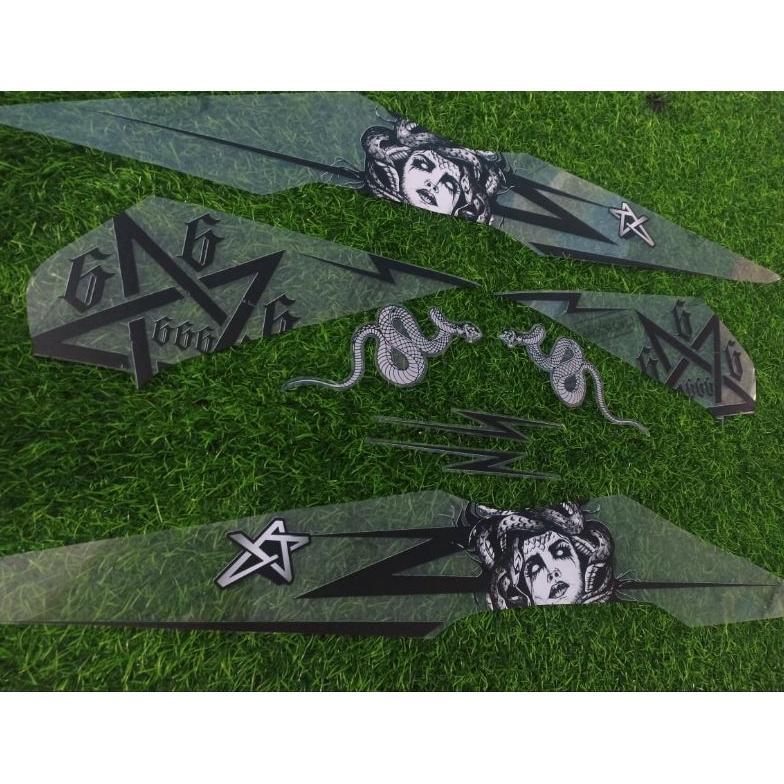 Strig Stiker List Beat New Transparan Medusa 666