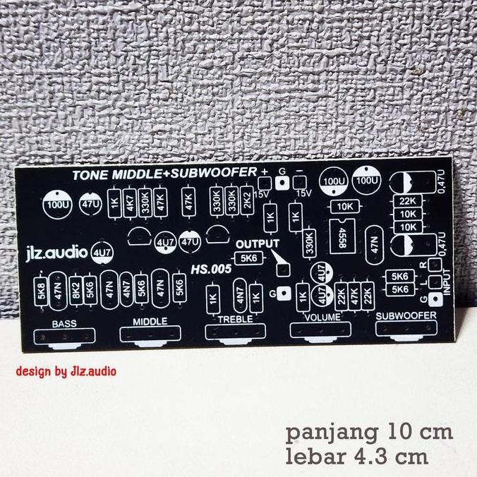 KOQOZIE PCB TONE CONTROL MONO PLUS MIDDLE PLUS SUBWOOFER