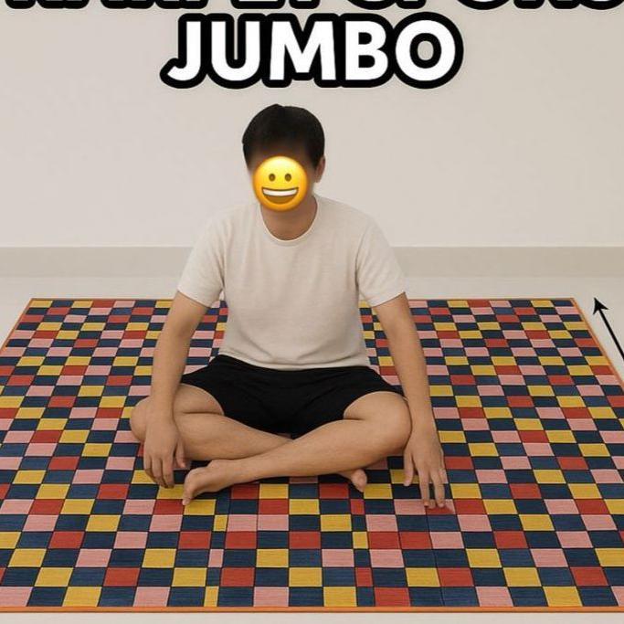 Karpet Tikar Spons Jumbo 200X240 120X200 120X180 Tebal 2Mm / Tiker Piknik Camping Waterproof Aesthet