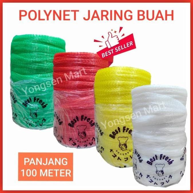polynet roll 100 meter , waring , rambang , jaring buah , jaring salak