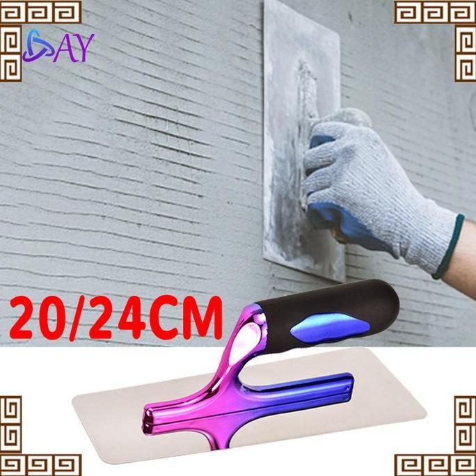 TROWEL BERBAHAN STAINLESS STEEL TROWEL RASKAM STUCCO ITALIANO RASKAM BAJA ALAT PROFESIONAL SIAP KIRI