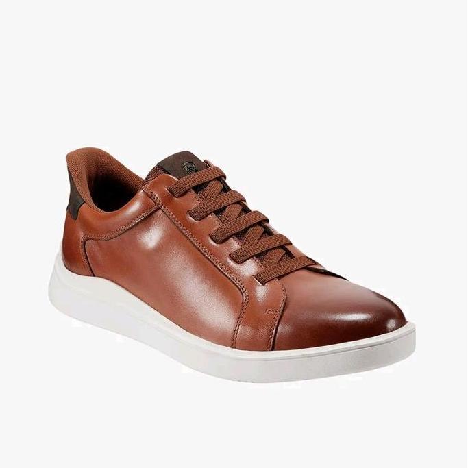 Ready ROCKPORT TYNNAR Original Sepatu Casual Pria Leather - Tan