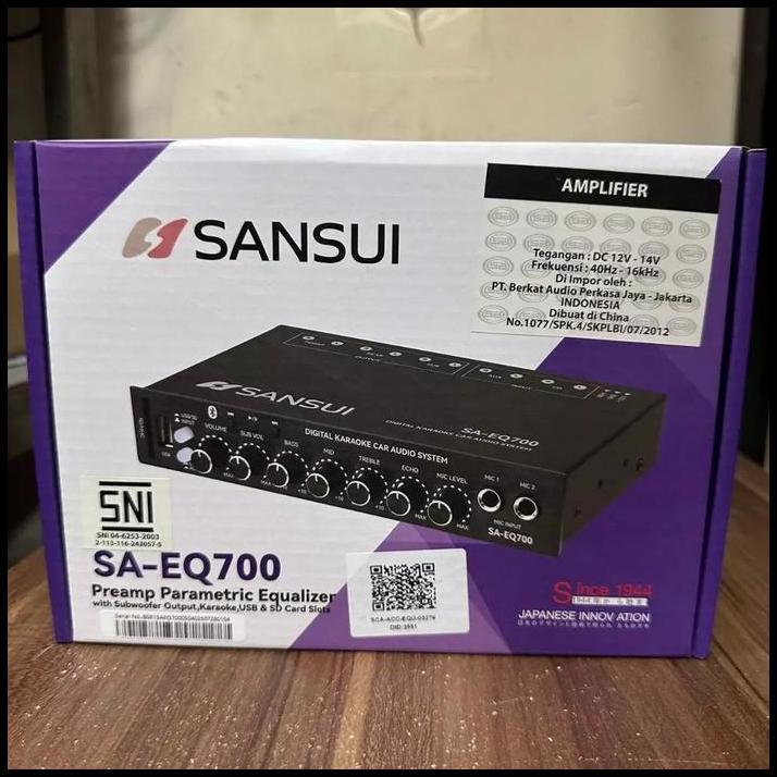 BEST DEAL PREAMP KARAOKE SANSUI SA-EQ700 / PARAMETRIC EQUALIZER KARAOKE SANSUI 