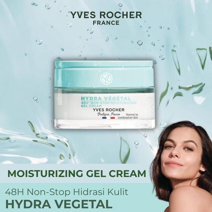 TERLARIS - Yves Rocher Hydra Vegetal 48H Non-Stop Moisturizing Gel Cream 50 ml | Moisturizer | Pelem