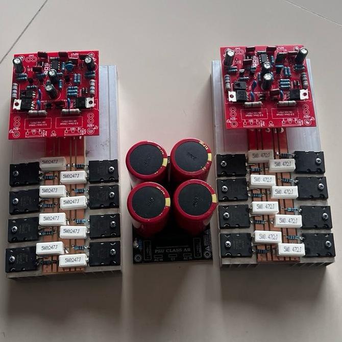 KOQOZIE SOCL 506 PLUS FINAL Kit Stereo 4set dengan Kabel & Potensio PSU 4 Suara Bersih PCB Merah /Hi