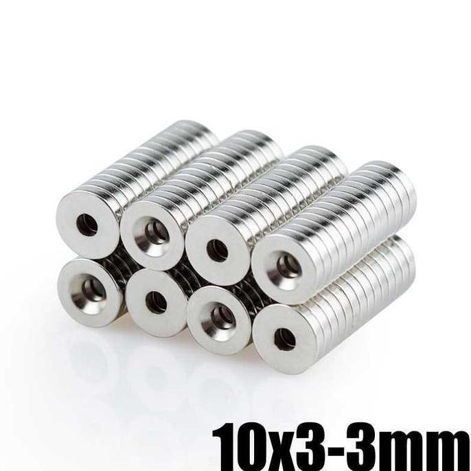 KRISWO OLOEY Strong Neodymium Magnet NdFeB Countersunk Ring N52 30 PCS -