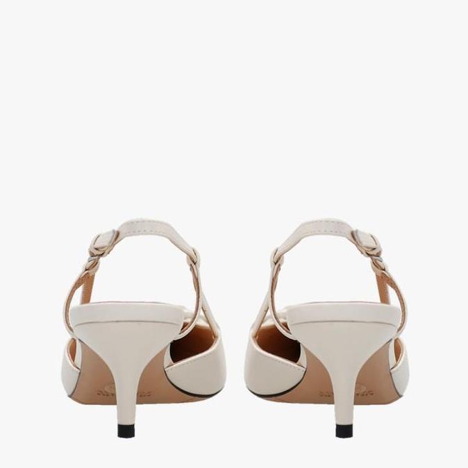 Ready Sandal Heels Wanita Original Leather Staccato 20085-018 Heels - Beige