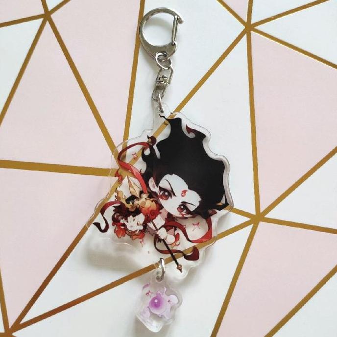 Ready Keychain Gantungan Kunci Akrilik Nezha / Ne Zha Ao Bing Ao Guang Shen Gongbao Ao Run