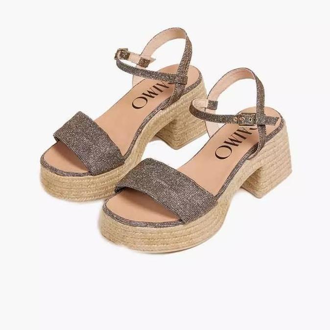 Ready Gaimo Fauna By Linea Original Women'S Heels Shoes Leather - Silver