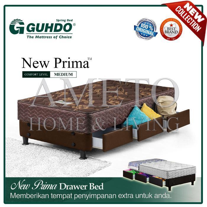 Guhdo Spring Bed Drawer Laci New Prima - 140x200 - (Tanpa Sandaran)