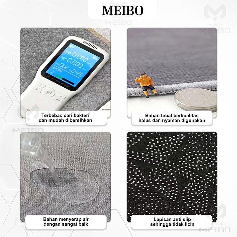 Keset Kamar Mandi Serap Air / Keset Kaki Eropa / Kotak Anti Slip Keset/ Anti Slip Tidak Berbau Menye