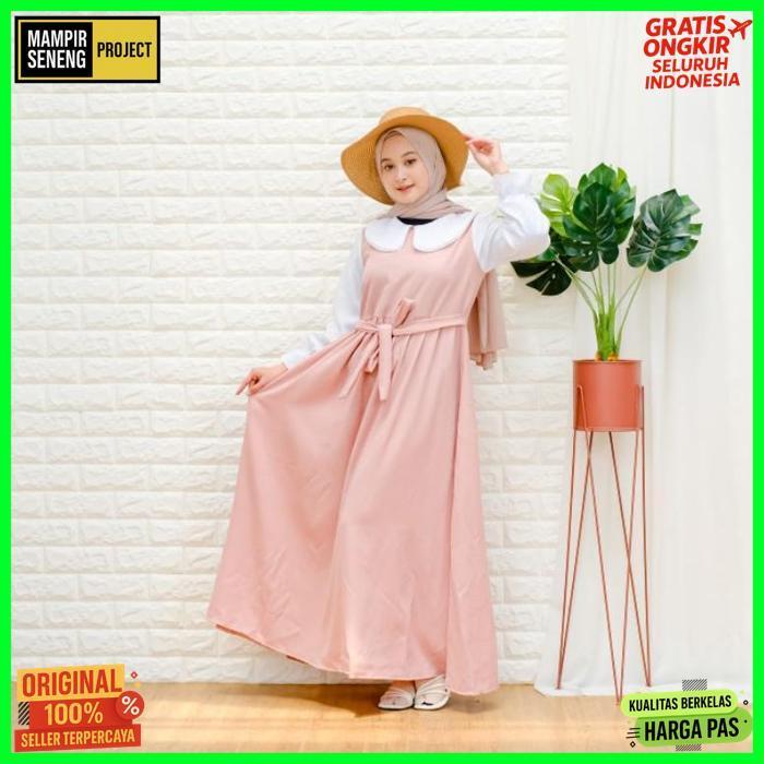 Quality [ Cod ] Inaya Dress By Ammisha | Size S M L Xl | Fashion Muslim Baju Gamis Lebaran 2022 | Dr