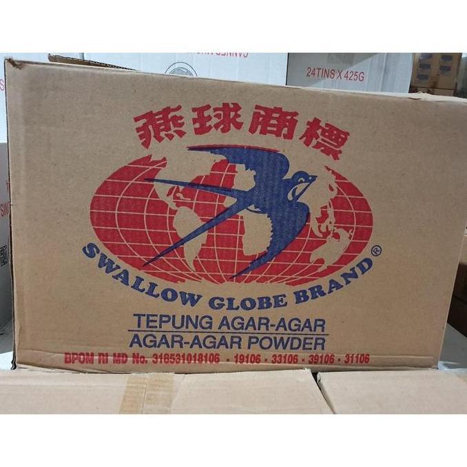 Tepung Agar Agar Swallow Globe 1 Dus ASLI