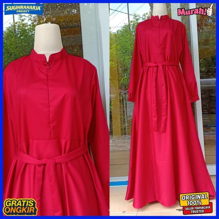 Quality 02.Gamis Dewasa Muslim Katun Toyobopremium,Gamis  Seragam Pkk,Gamis Semua Kalangan Terlengka