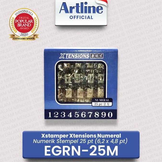 ARTLINE Xstamper Xtensions Numeral Stamp / Numerik Stempel EGRN-25M