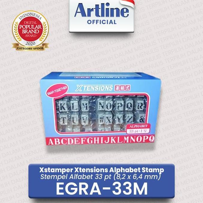 ARTLINE Xstamper Xtensions Alphabet Stamp / Alfabet Stempel EGRA-33