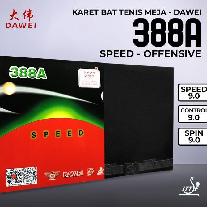 Karet Bet Pingpong Dawei 388A 2.2mm