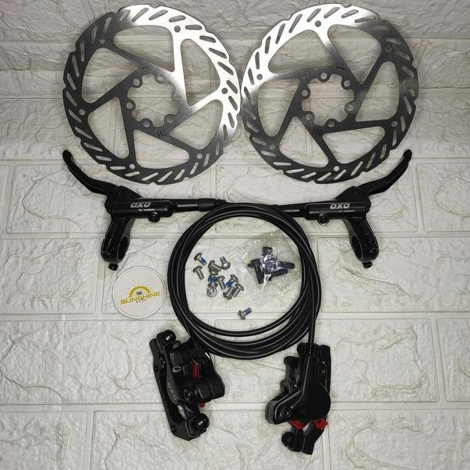 Disc Brake Hydraulic Hidrolik OXO HD-M220 Rem Cakram Hidrolis Include Rotor 160mm Sepeda MTB Lipat R