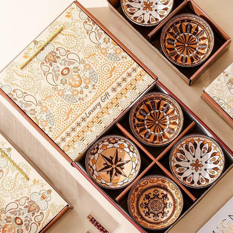 DISKON MANGKUK HAMPERS ROMAN BOWL MANGKUK SET KERAMIK / HAMPERS SOUVENIR WEDDING GIFT KADO PERNIKAHA