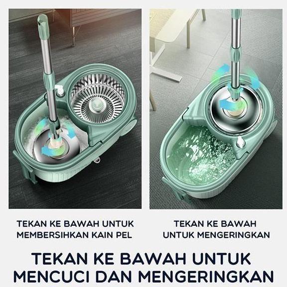 Alat Pel Lantai Fiber Samono Spin Mop