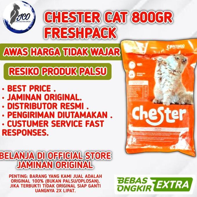 chester cat food 800gr freshpack makanan kucing chester cat tuna 800gr