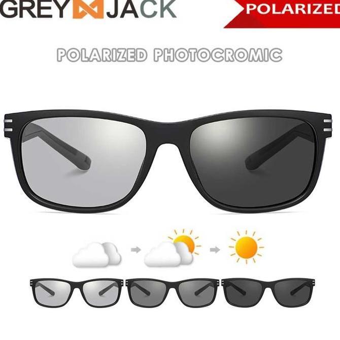 Grey Jack Kacamata Sunglasses Sport PHTC Anti UV400 Polarized TR90 Ringan 3077X