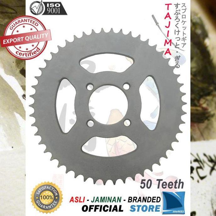 Gigi Tarik 428-50T Suzuki Smash New Gir Belakang Sprocket Gear Tajima