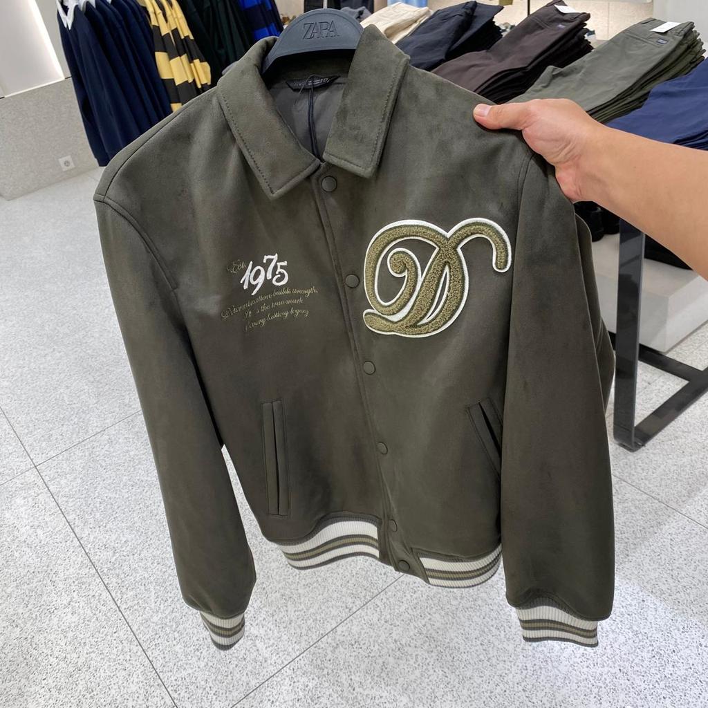 Jastipp. Jacket Baseball Suede Zara (Man)