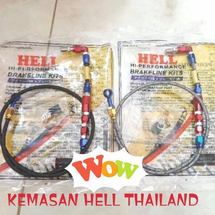 Ready Selang Rem Depan Psi serat Hell Thailand 95cm Vixion Mio Beat Universa