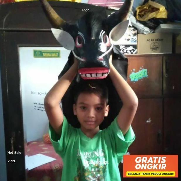 Mainan Kepala Banteng Banteng Bantengan Kuda Lumping Trending