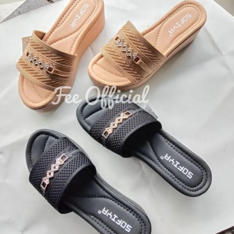 FREE ONGKIR [BEST SELLER] SANDAL WEDGES PESTA SOFIYA IMPORT KEKINIAN MANTUL / SANDAL PESTA SOFIYA TE