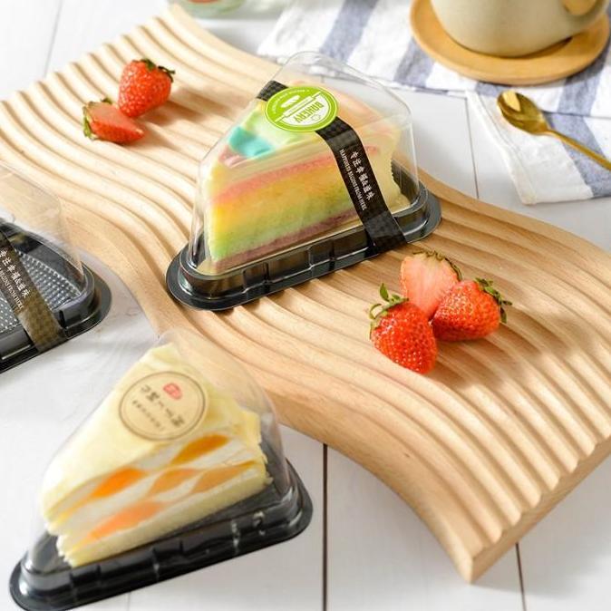 korean Tray Mika SEGITIGA Cake Box Dus Mika Mini Cake Tray Mika Slice