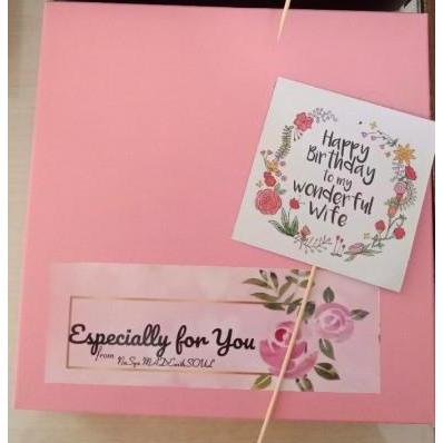 Kotak Kue PINK / Box Dus Kue / Kotak Brownies / Bolu / Cake / Donat