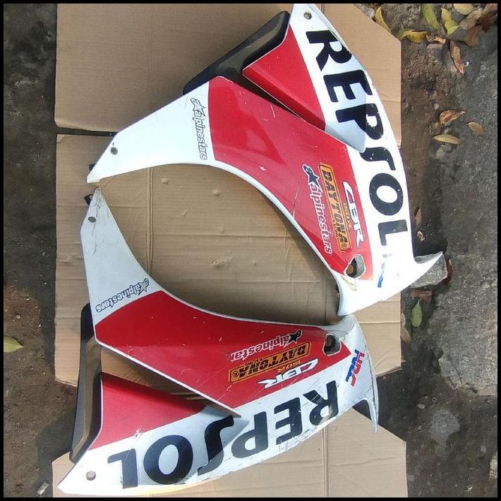 DISKON COVER FAIRING SAYAP KANAN KIRI HONDA CBR 150 K45 LOKAL MATA DUA ORIGINAL 
