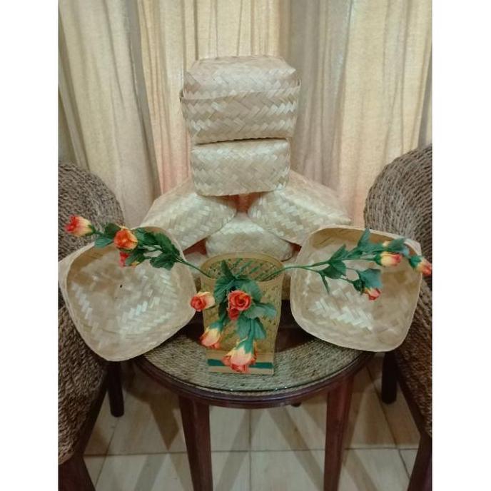Besek bambu 20x20 sepasang murah