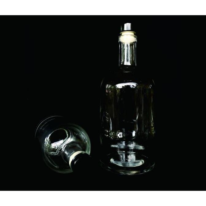 BOTOL KACA 100% botol baru plus Tutup / Botol Liquor 500ml dan 1000ml