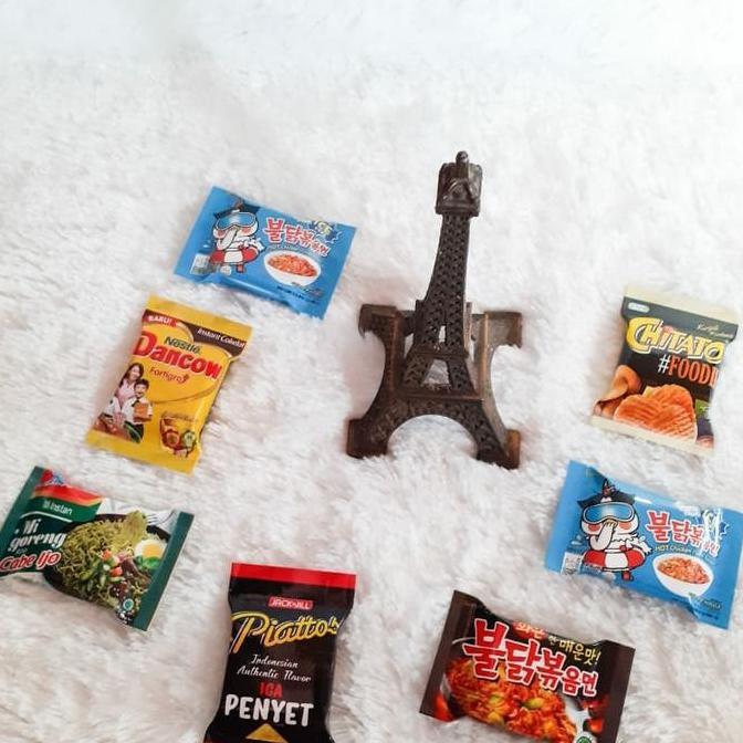 magnet kulkas miniatur snack