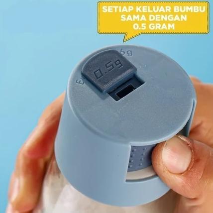 TERBARU OP-TEMPAT BUMBU DAPUR SET BOTOL KACA Toples Bumbu Tabur Masak Mini Garam Gula Lada Merica Mi