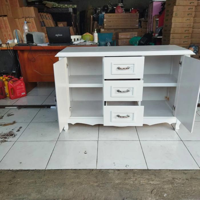 Nota Invoice Meja TV Lemari TV Buffet TV Minimalis Putih Blockteak Multiplek Awet