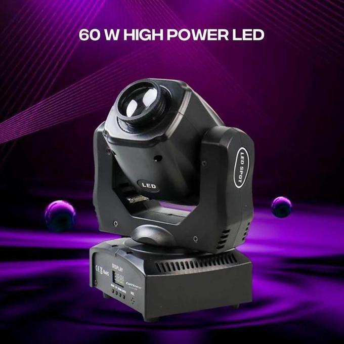 Mini Beam Moving Head 60Watt Fullcolor/Lampu Sorot Panggung Dmx512