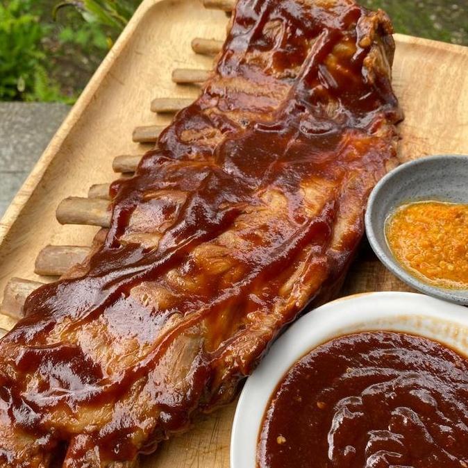 Civo Meat Pork Ribs Barbeque Matang Original 850g (Frozen) Daging Tebal Banyak Isinya Cocok Untuk se