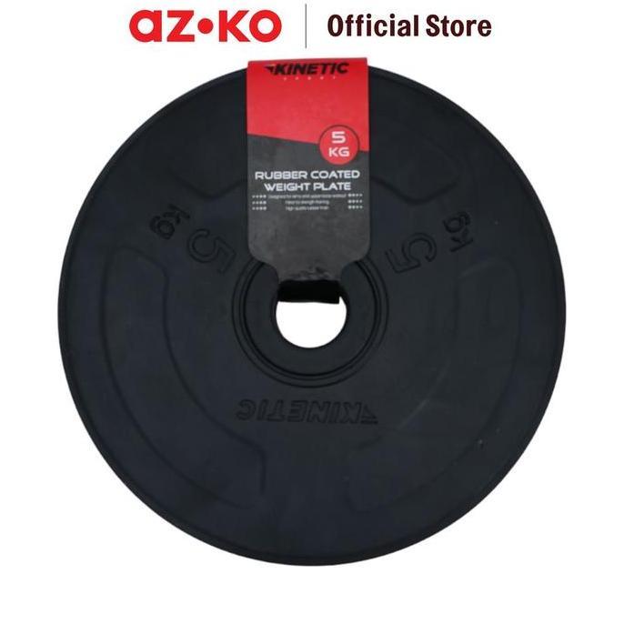 KINETIC PLAT BESI BARBEL 5 KG - HITAM