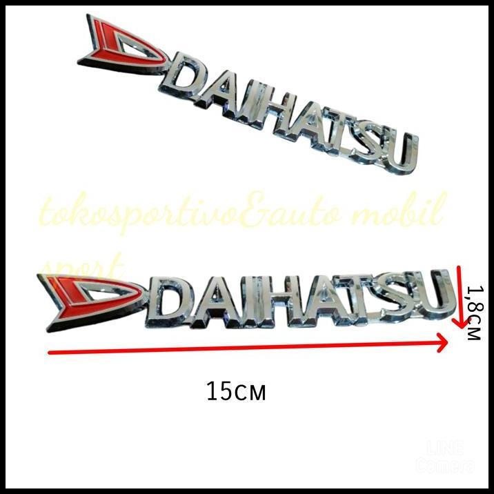 TERBARU EMBLEM LOGO TULISAN DAIHATSU+LOGO CHROME DAIHATSU 