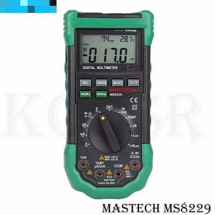 Multimeter With Environment Tester 5 In 1 Mastech Ms8229