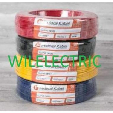 TERMURAH - Federal Kabel listrik tunggal serabut NYAF 4 mm 4mm 100m rol