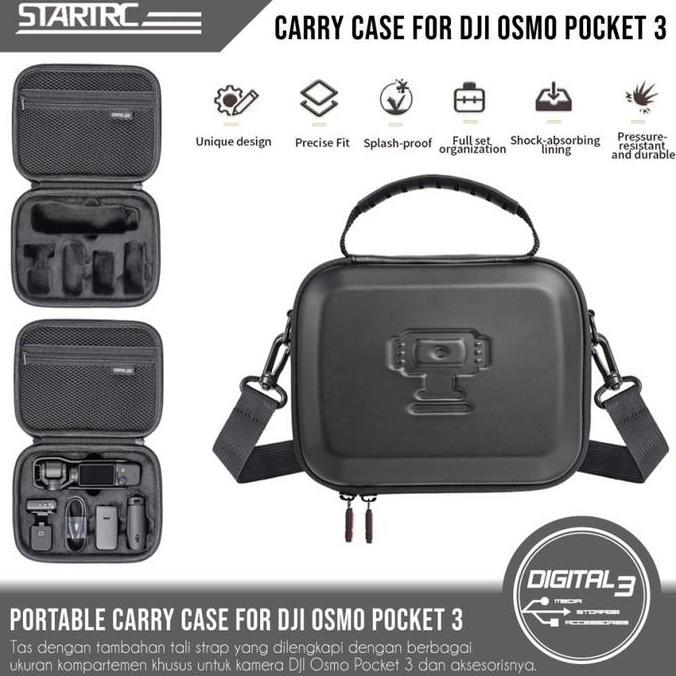 TERMURAH - STARTRC Storage Bag DJI Osmo Pocket 3 / Pocket 2 Carry Case Tas