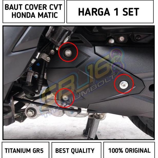 Baut Cover Cvt Baut Cover Cvt Honda Beat Vario Titanium Gr5