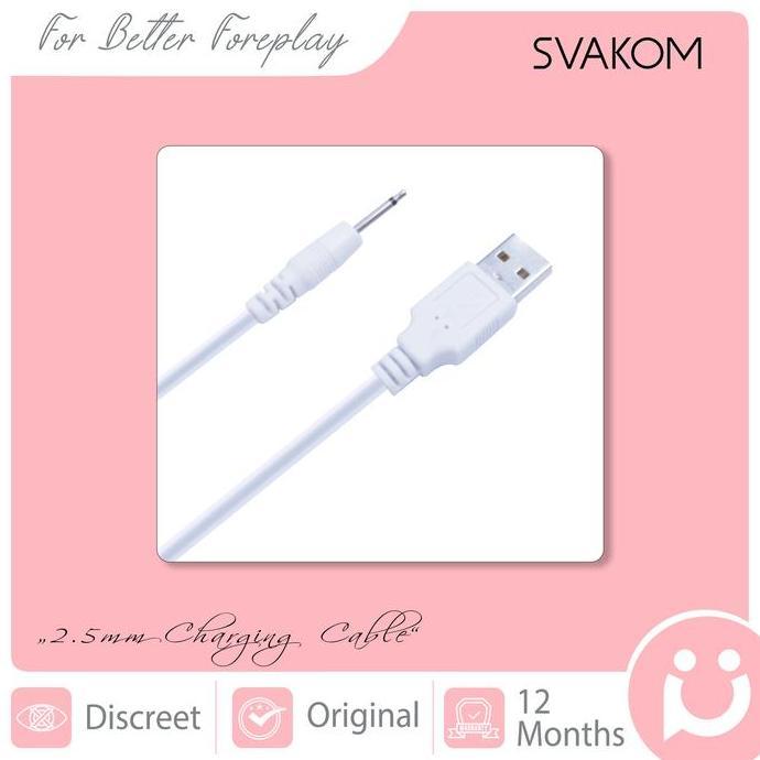 BEBAS ONGKIR - SVAKOM Accessories, 2.5 mm Charging Cable Type 4